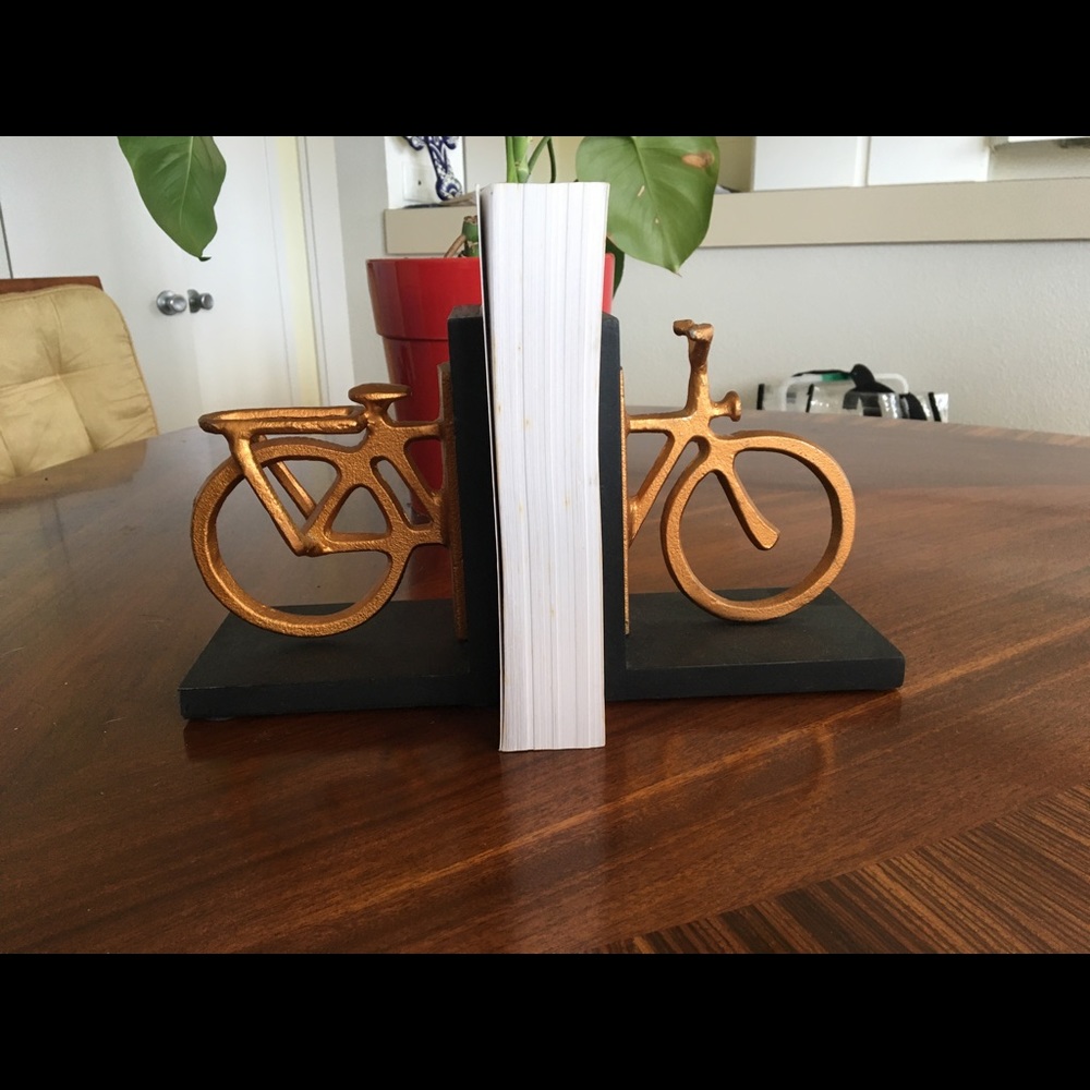 Bicycle book ends